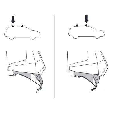 Монтажный комплект Thule 5143 для Cherolet Spark (mkIV); Opel Karl (mkI) 2015→ (TH 145143) - 1 - Robinzon.ua