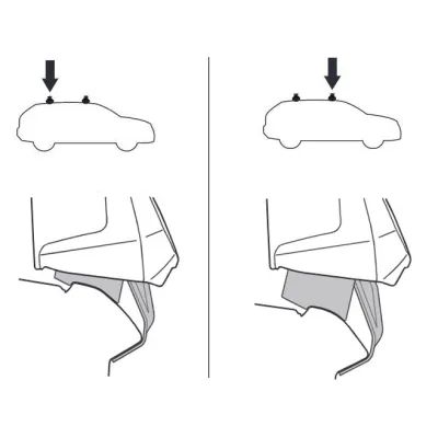 Монтажный комплект Thule 5186 для Ford Fusion (седан)(mkII) 2013→(USA) (TH 145186) - 1 - Robinzon.ua