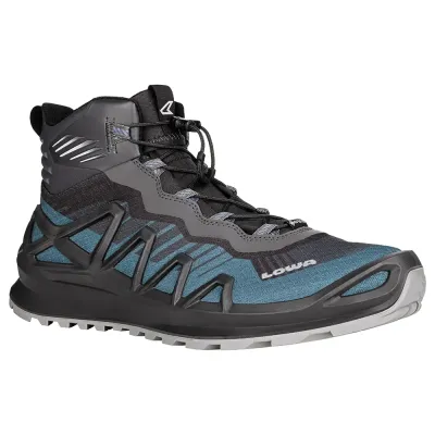 Черевики чоловічі LOWA Merger GTX MID 44.5 - блакитний/чорний з мембраною Gore-Tex®, мультифункціональні - 310430-3797-44.5 - 2 - Robinzon.ua