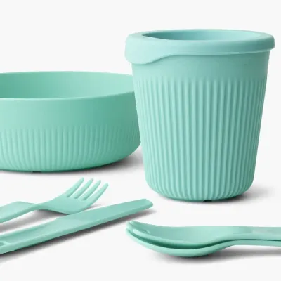Набор посуды Sea to Summit Passage Dinnerware Set, 1P, 6 Piece, Aqua Sea Blue (STS ACK037051-120215) - 1 - Robinzon.ua