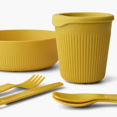 Набор посуды Sea to Summit Passage Dinnerware Set, 1P, 6 Piece, Arrowwood Yellow (STS ACK037051-120913) - 1 - Robinzon.ua