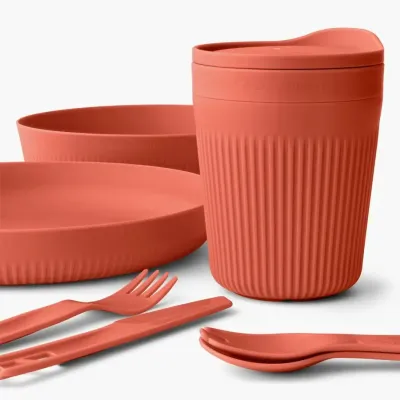 Набор посуды Sea to Summit Passage Dinnerware Set, 1P, 7 Piece, Spicy Orange (STS ACK037051-120820) - 1 - Robinzon.ua