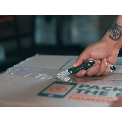 Розкладний туристичний ніж True Utility Modern Keychain Knife, Orange/Natralock (TR TU7061N) - 3 - Robinzon.ua