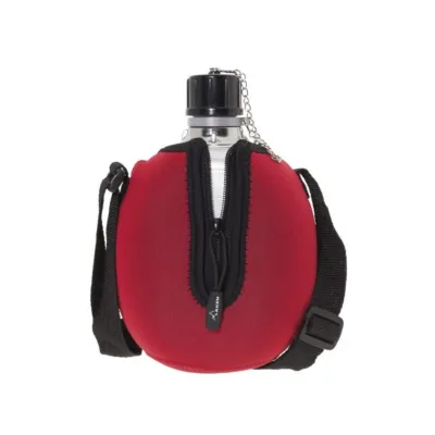 Фляга LAKEN Clasica 1L with neopren cover and shoulder strap Хакі - 2 - Robinzon.ua