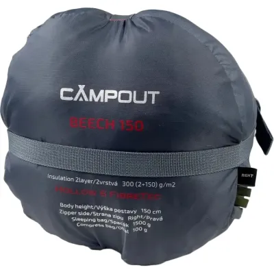 Спальний мішок Campout Beech (4/-1°C), 150 см - Left Zip, Khaki (PNG 248548) - 6 - Robinzon.ua