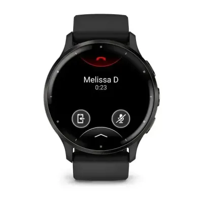 Смарт-годинник Garmin Venu 3, безель з нержавіючої сталі, чорний корпус, силіконовий ремінець - 1 - Robinzon.ua