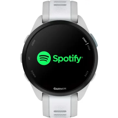 Смарт-часы Garmin Forerunner 165 Music, силиконовый ремешок цвета туманно-серый/белый камень - 4 - Robinzon.ua