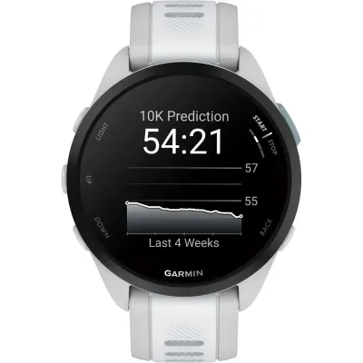 Смарт-часы Garmin Forerunner 165, силиконовый ремешок цвета туманно-серый/белый камень - 4 - Robinzon.ua