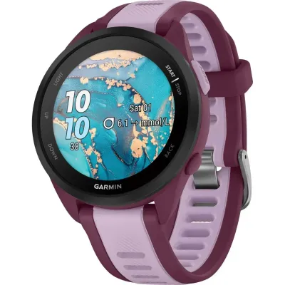 Смарт-годинник Garmin Forerunner 165 Music, силіконовий ремінець ягідно-бузковий - 2 Смарт-годинник Garmin Forerunner 165 Music, силіконовий ремінець ягідно-бузковий - 2 - Robinzon.ua