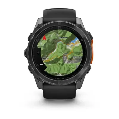 Смарт-часы Garmin Fenix 8 – 51 мм, AMOLED, сланцево-серые с черным силиконовым ремешком - 5 - Robinzon.ua