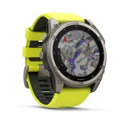 Смарт-годинник Garmin Fenix 8 – 51 мм, Solar Sapphire, титан з яскраво-жовтим/графітовим силіконовим ремінцем - 2 Смарт-годинник Garmin Fenix 8 – 51 мм, Solar Sapphire, титан з яскраво-жовтим/графітовим силіконовим ремінцем - 2 - Robinzon.ua
