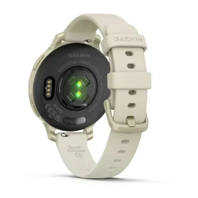 Смарт-годинник Garmin Lily 2 Active у кольорі місячне золото із силіконовим ремінцем кольору слонової кістки - 7 - Robinzon.ua