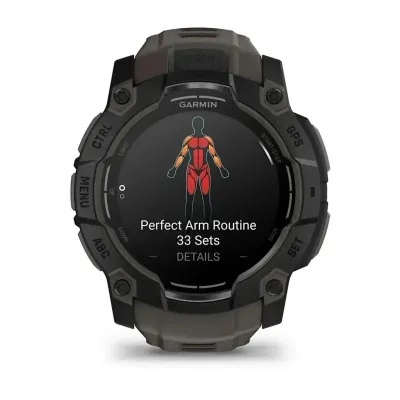 Смарт-часы Garmin Instinct 3 (50 мм) AMOLED черные/угольные - 3 - Robinzon.ua