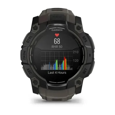 Смарт-часы Garmin Instinct 3 (50 мм) AMOLED черные/угольные - 6 - Robinzon.ua