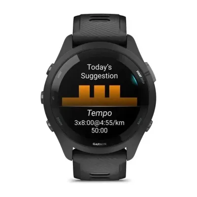 Смарт-часы Garmin Forerunner 265 с черными безелем и корпусом и черно-серым силиконовым ремешком - 3 Смарт-часы Garmin Forerunner 265 с черными безелем и корпусом и черно-серым силиконовым ремешком - 3 - Robinzon.ua