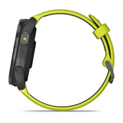 Смарт-часы Garmin Forerunner 965 с карбоново-серым титановым безелем, черным корпусом и желтым силиконовым ремешком - 7 - Robinzon.ua