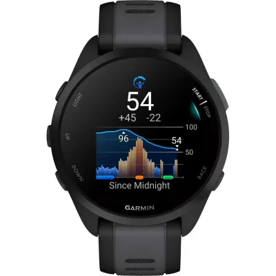 Смарт-часы Garmin Forerunner 165, черный/сланцево-серый силиконовый ремешок - 4 - Robinzon.ua