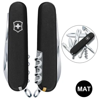 Складаний ніж Victorinox CLIMBER MAT чорний матовий лак 1.3703.3.M0007p - 1 - Robinzon.ua