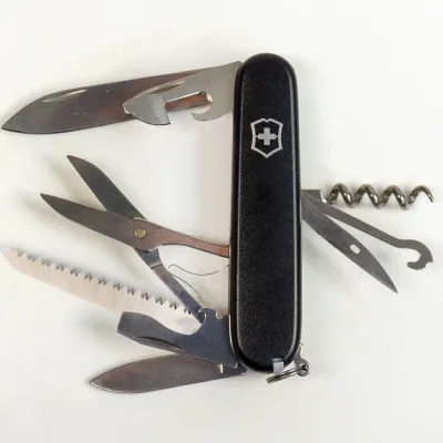 Складаний ніж Victorinox HUNTSMAN MAT чорний матовий лак 1.3713.3.M0007p - 3 - Robinzon.ua