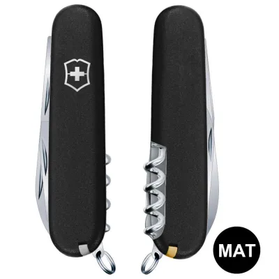 Складаний ніж Victorinox HUNTSMAN MAT чорний матовий лак 1.3713.3.M0007p - 6 - Robinzon.ua