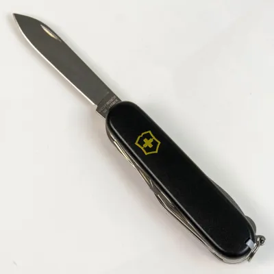 Складаний ніж Victorinox HUNTSMAN MAT чорний матовий лак з жовт.лого 1.3713.3.M0008p - 8 - Robinzon.ua