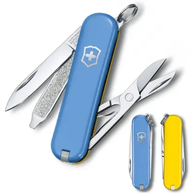 Складаний ніж Victorinox CLASSIC SD UKRAINE блакитно-жовтий 0.6223.28G.8 - 1 - Robinzon.ua