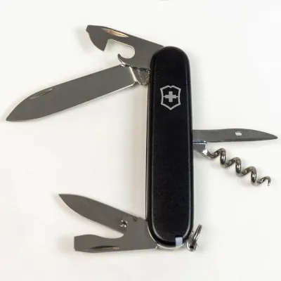 Складаний ніж Victorinox SPARTAN MAT чорний матовий лак 1.3603.3.M0007p - 7 - Robinzon.ua