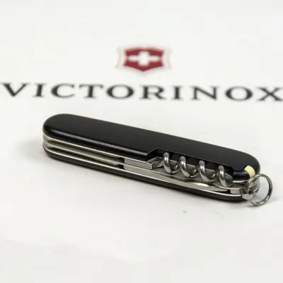Складаний ніж Victorinox SPARTAN MAT чорний матовий лак з жовт.лого 1.3603.3.M0008p - 5 - Robinzon.ua