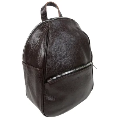 Шкіряний жіночий рюкзак 9L Borsacomoda коричневий - 2 - Robinzon.ua