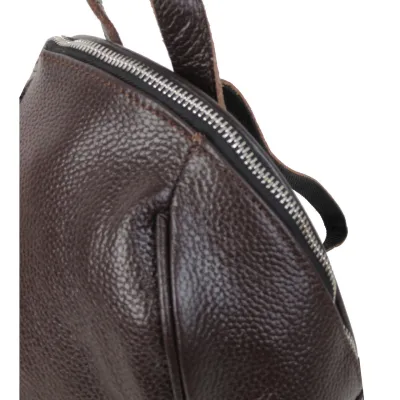 Шкіряний жіночий рюкзак 9L Borsacomoda коричневий - 6 - Robinzon.ua