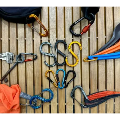 Набір алюмінієвих сервісних карабінів Base Camp Sigma 5 Wire Set, 2 шт, Blue/Orange (BCP 61016) - 4 Набір алюмінієвих сервісних карабінів Base Camp Sigma 5 Wire Set, 2 шт, Blue/Orange (BCP 61016) - 4 - Robinzon.ua