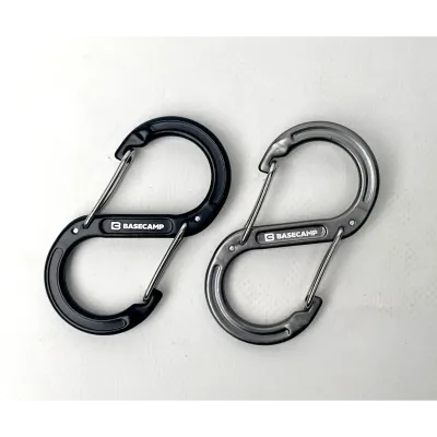 Набір алюмінієвих сервісних карабінів Base Camp Sigma 5 Wire Set, 2 шт, Black/Grey (BCP 61015) - 1 Набір алюмінієвих сервісних карабінів Base Camp Sigma 5 Wire Set, 2 шт, Black/Grey (BCP 61015) - 1 - Robinzon.ua