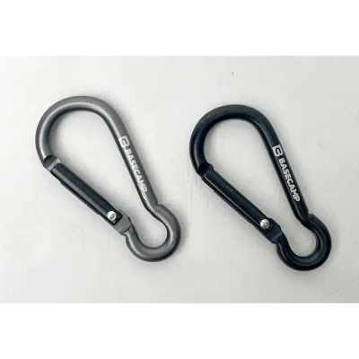 Набір алюмінієвих сервісних карабінів Base Camp Omega 6 Straight Set, 2 шт, Black/Grey (BCP 61215) - 1 - Robinzon.ua