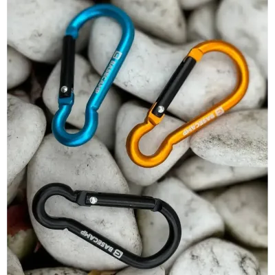 Набір алюмінієвих сервісних карабінів Base Camp Omega 6 Straight Set, 2 шт, Black/Grey (BCP 61215) - 2 - Robinzon.ua