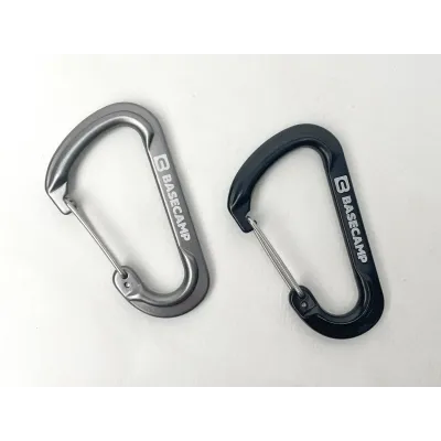 Набір алюмінієвих карабінів Base Camp Delta 7 Wire Set, 2 шт, Black/Grey (BCP 60915) - 1 Набір алюмінієвих карабінів Base Camp Delta 7 Wire Set, 2 шт, Black/Grey (BCP 60915) - 1 - Robinzon.ua