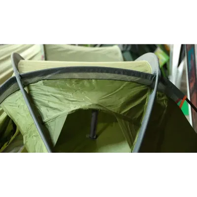 <h2>Намет Pinguin Summit 2 Dural</h2> <p>Легкий універсальний намет <strong>Pinguin Summit 2</strong> з дюралюмінієвими дугами – одна з останніх розробок виробника. Намет розрахований навіть на найсуворіші погодні умови. Завдяки одному великому тамбуру мо - 6 - Robinzon.ua