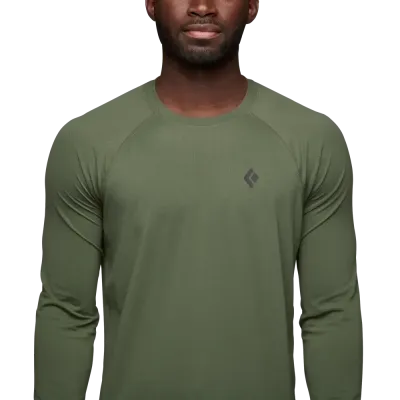 Футболка с длинным рукавом мужская Black Diamond M Alpenglow LS Crew, Tundra, XL (BD 7520923010XLG1) - 2 - Robinzon.ua