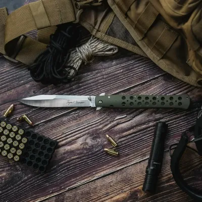 Ніж складаний Cold Steel Lynn Thompson TI-Lite, Green (CST CS-26C6AA) - 6 - Robinzon.ua