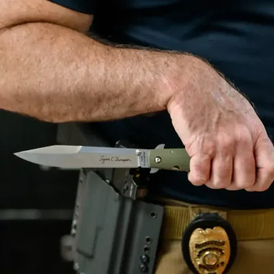 Ніж складаний Cold Steel Lynn Thompson TI-Lite, Green (CST CS-26C6AA) - 8 - Robinzon.ua