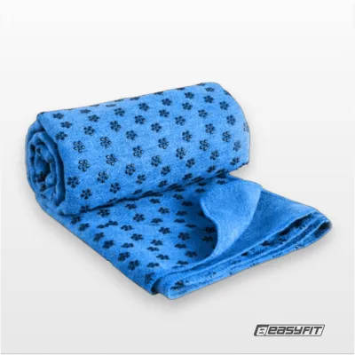 Рушник для йоги EasyFit Yoga Mat Towel з мікрофібри (Синій) - 1 - Robinzon.ua