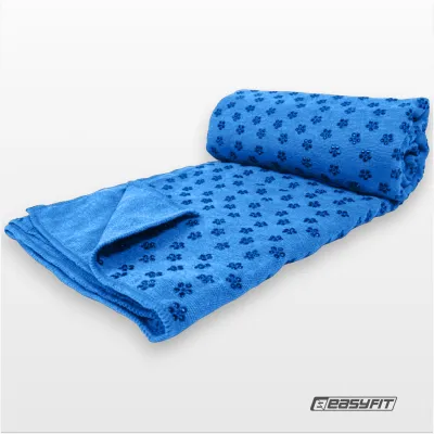 Рушник для йоги EasyFit Yoga Mat Towel з мікрофібри (Синій) - 2 - Robinzon.ua