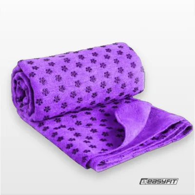 Рушник для йоги EasyFit Yoga Mat Towel з мікрофібри (Фіолетовий) - 1 - Robinzon.ua