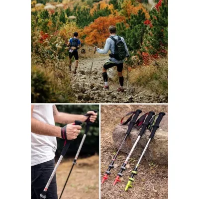 Треккинговые ультралегкие палки Naturehike NH17D006-D черные (цена за пару). - 5 - Robinzon.ua