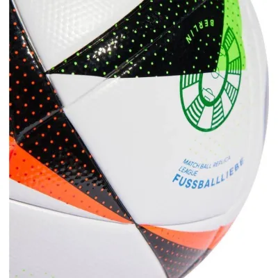 М'яч футбольний Adidas Euro24 Fussballiebe League IN9367 розмір 5, біло-чорний - 3 - Robinzon.ua