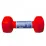 Гантели SNS 2 кг виниловые (пара) красные матовые - 2 - Robinzon.ua