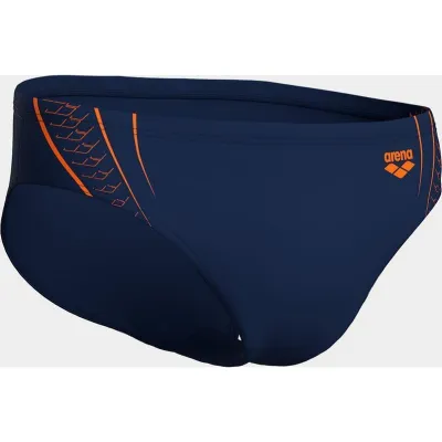 Мужские плавки-слипы Arena DOUBLE GRAPHIC SWIM BRIEFS Тёмно-синий, Оранжевый 100 (010951-705 100) - 7 - Robinzon.ua