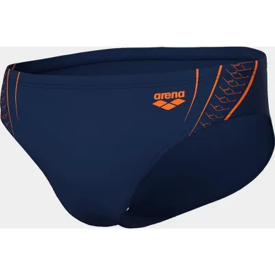 Мужские плавки-слипы Arena DOUBLE GRAPHIC SWIM BRIEFS Тёмно-синий, Оранжевый 100 (010951-705 100) - 8 - Robinzon.ua