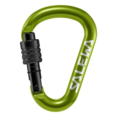 Карабин Salewa HMS Screw G2 Small Black Green - 1 - Robinzon.ua