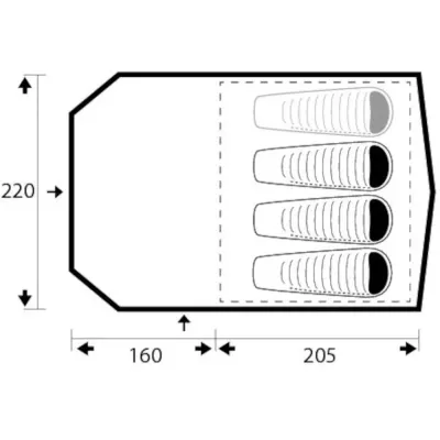 Палатка Trimm Eagle II зеленый 001.009.0841 - 2 - Robinzon.ua