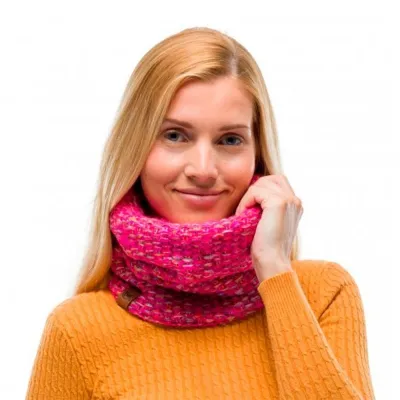 Шарф-труба Buff Knitted & Fleece Neckwarmer Grete, Pink (BU 123519.538.10.00) - 1 - Robinzon.ua